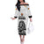 Custom Belgium Basketball Off The Shoulder Long Sleeve Dress Lion Mascot Sporty Style