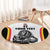 Custom Belgium Basketball Round Carpet Lion Mascot Sporty Style