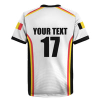 Custom Belgium Basketball Rugby Jersey Lion Mascot Sporty Style
