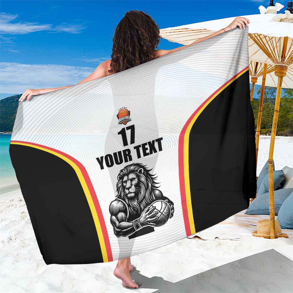 Custom Belgium Basketball Sarong Lion Mascot Sporty Style