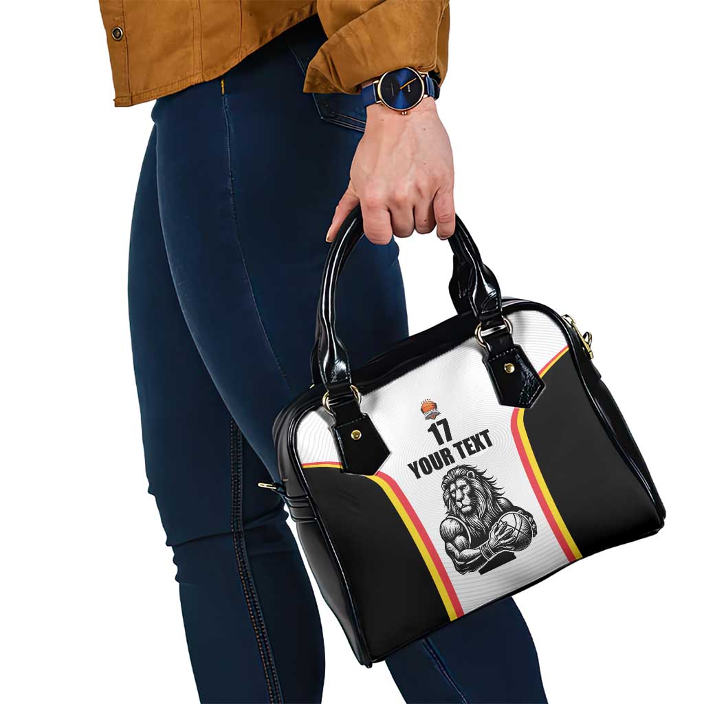 Custom Belgium Basketball Shoulder Handbag Lion Mascot Sporty Style