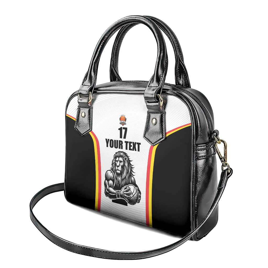 Custom Belgium Basketball Shoulder Handbag Lion Mascot Sporty Style