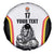 Custom Belgium Basketball Spare Tire Cover Lion Mascot Sporty Style