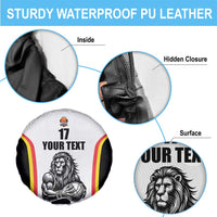 Custom Belgium Basketball Spare Tire Cover Lion Mascot Sporty Style