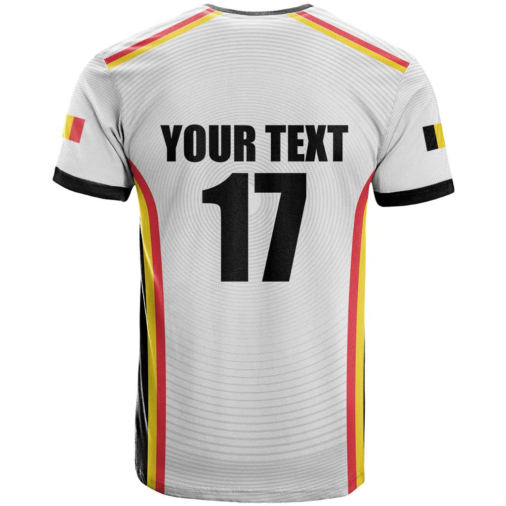 Custom Belgium Basketball T Shirt Lion Mascot Sporty Style