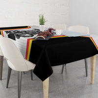 Custom Belgium Basketball Tablecloth Lion Mascot Sporty Style