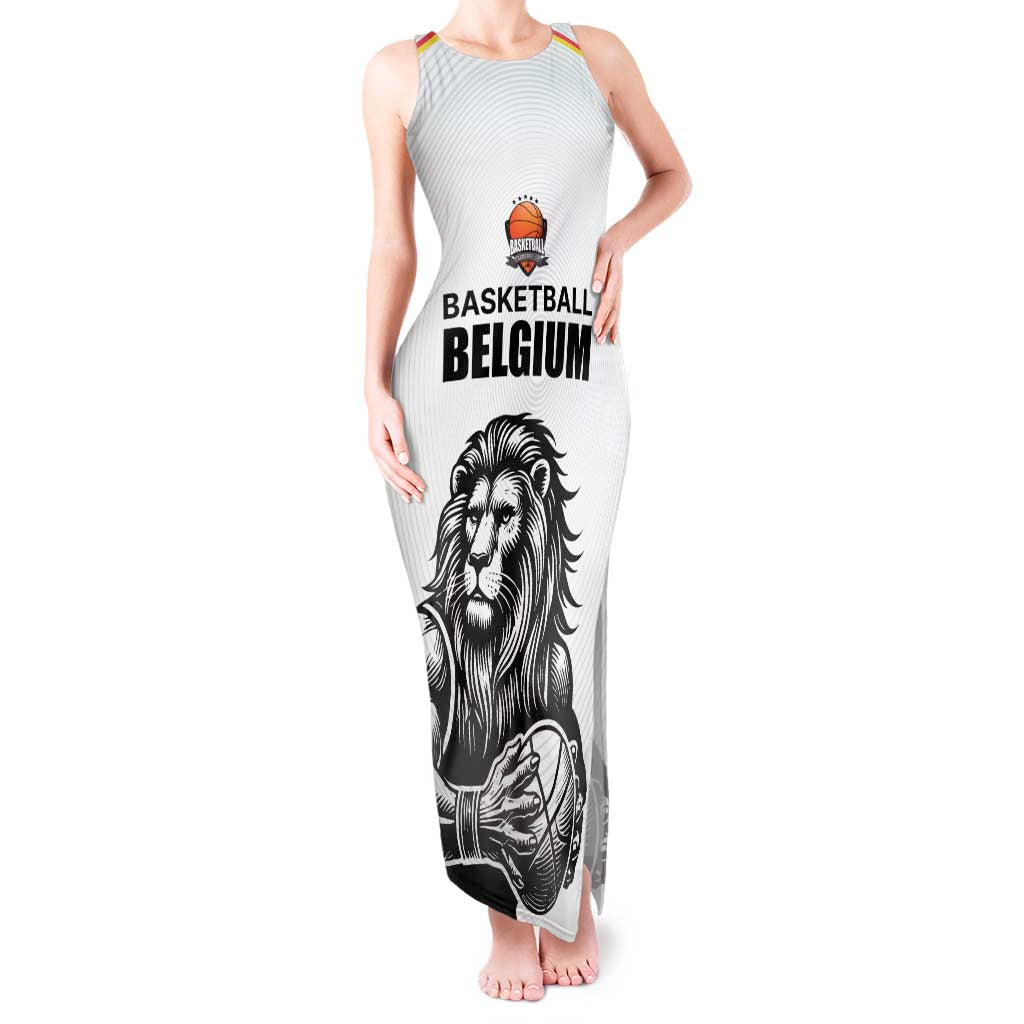 Custom Belgium Basketball Tank Maxi Dress Lion Mascot Sporty Style