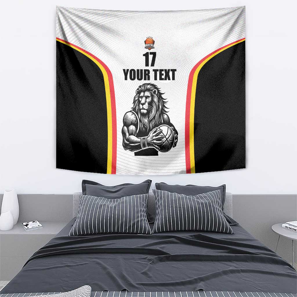 Custom Belgium Basketball Tapestry Lion Mascot Sporty Style