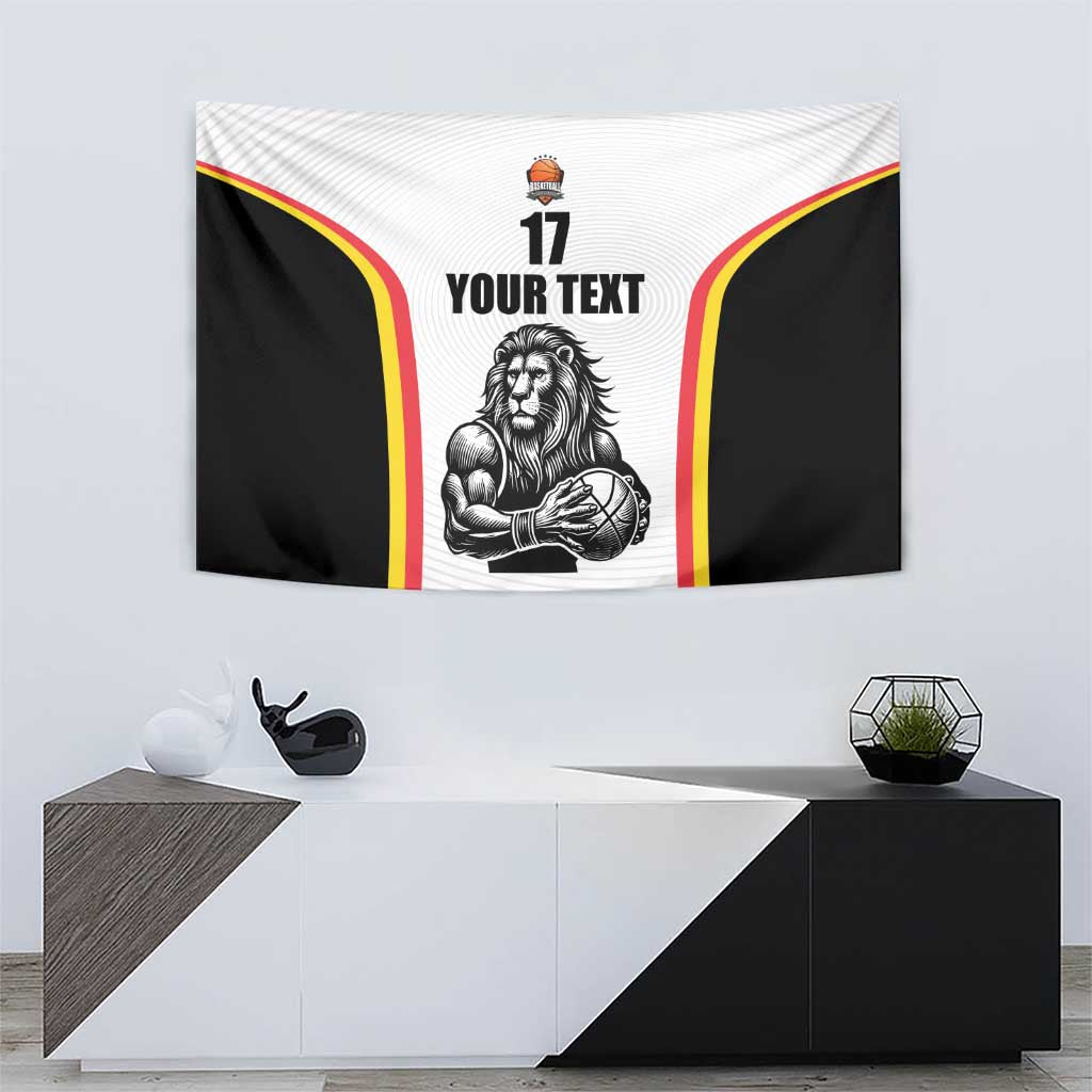 Custom Belgium Basketball Tapestry Lion Mascot Sporty Style