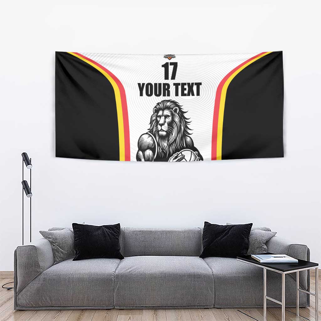 Custom Belgium Basketball Tapestry Lion Mascot Sporty Style