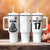 Custom Belgium Basketball Tumbler With Handle Lion Mascot Sporty Style