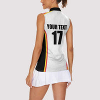 Custom Belgium Basketball Women Sleeveless Polo Shirt Lion Mascot Sporty Style