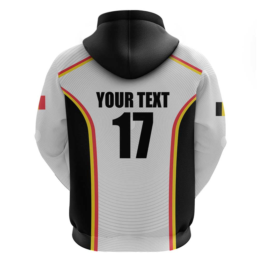 Custom Belgium Basketball Zip Hoodie Lion Mascot Sporty Style