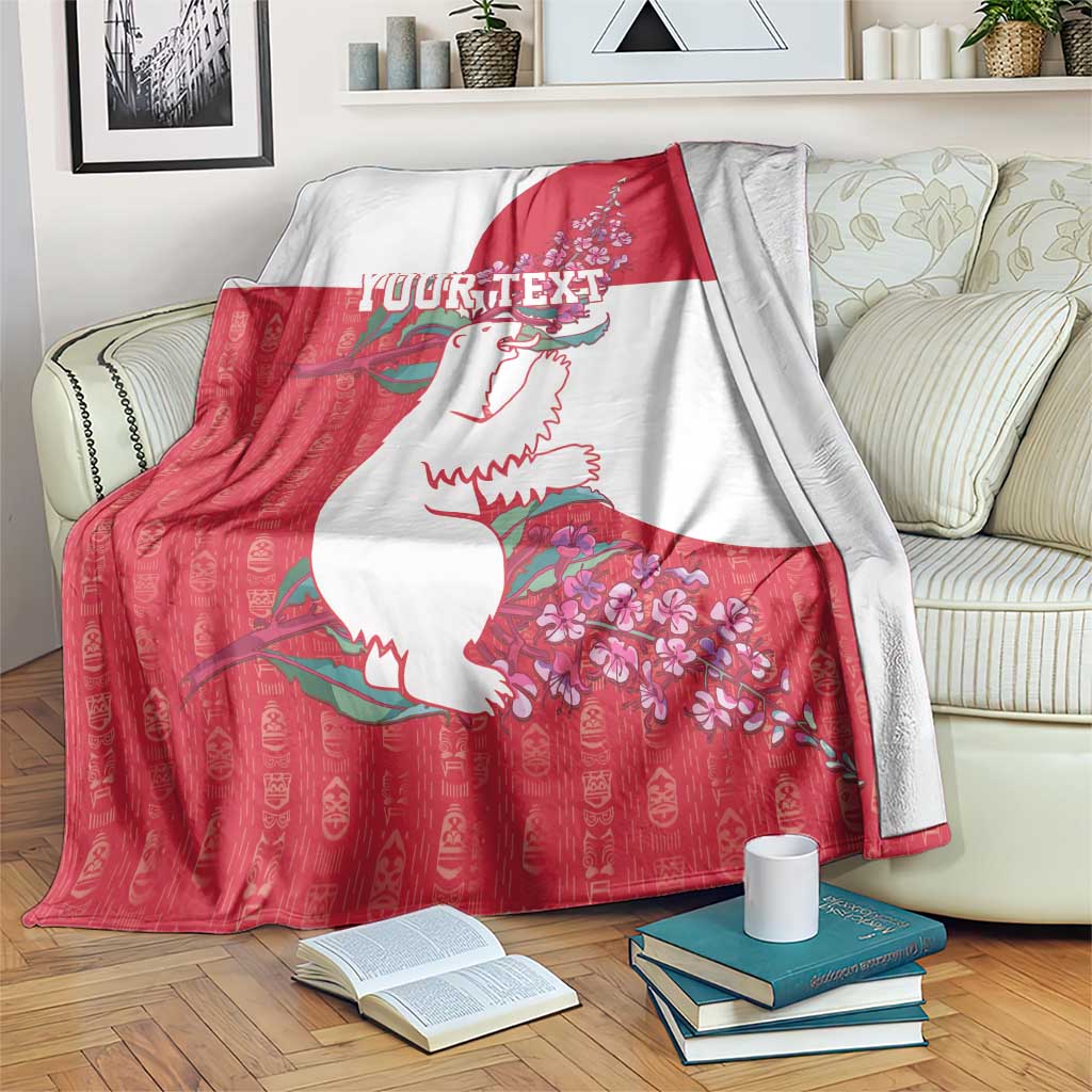Greenland Flag Style Blanket Polar Pear