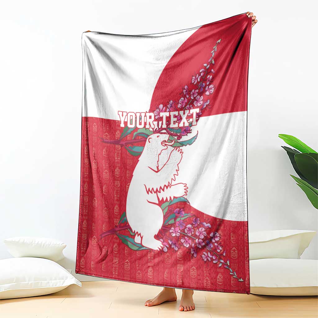 Greenland Flag Style Blanket Polar Pear