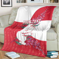 Greenland Flag Style Blanket Polar Pear