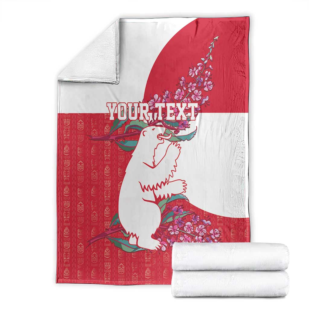 Greenland Flag Style Blanket Polar Pear