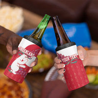 Greenland Flag Style 4 in 1 Can Cooler Tumbler Polar Pear