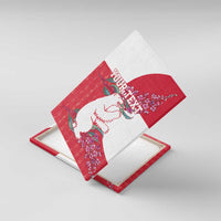 Greenland Flag Style Canvas Wall Art Polar Pear