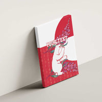 Greenland Flag Style Canvas Wall Art Polar Pear