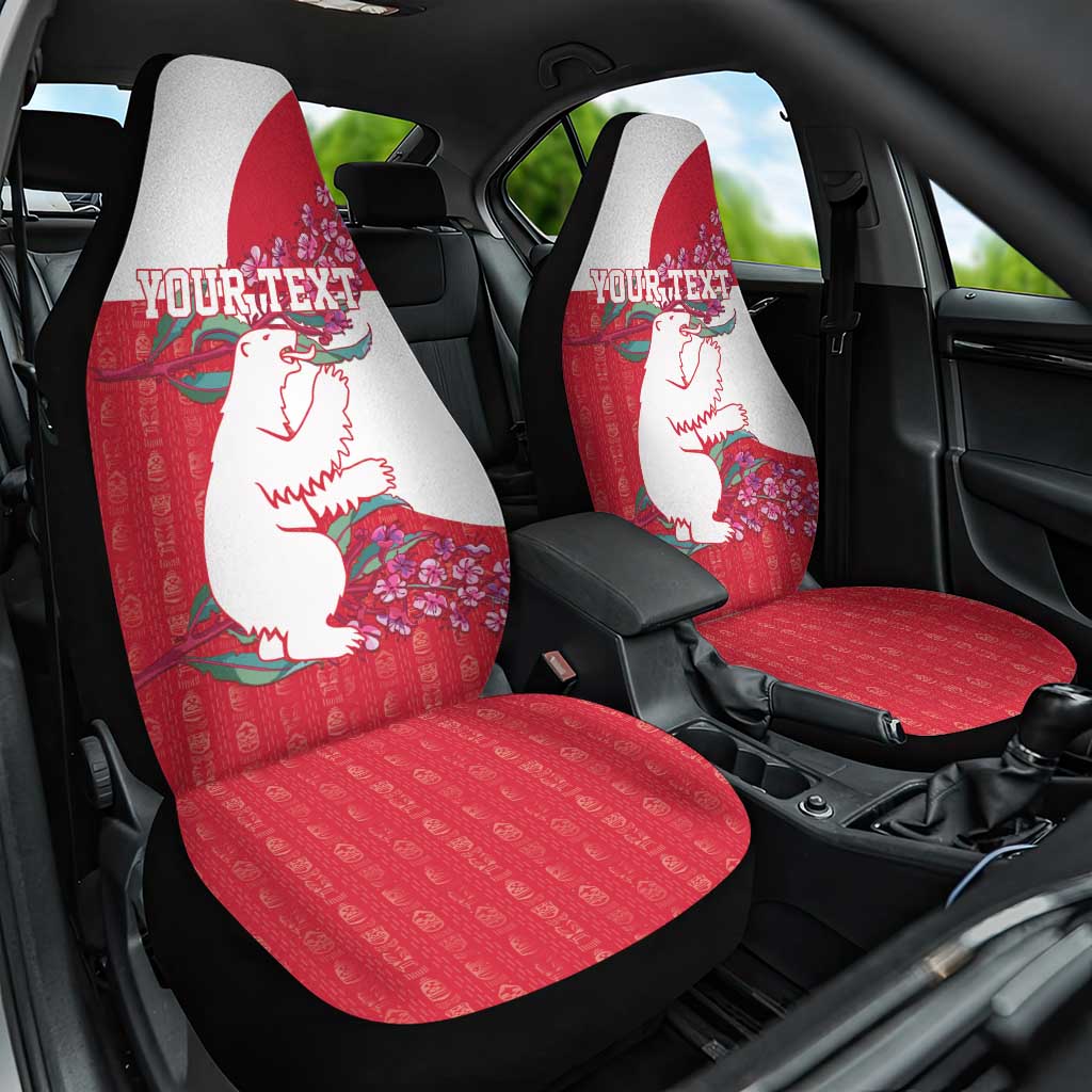 Greenland Flag Style Car Seat Cover Polar Pear