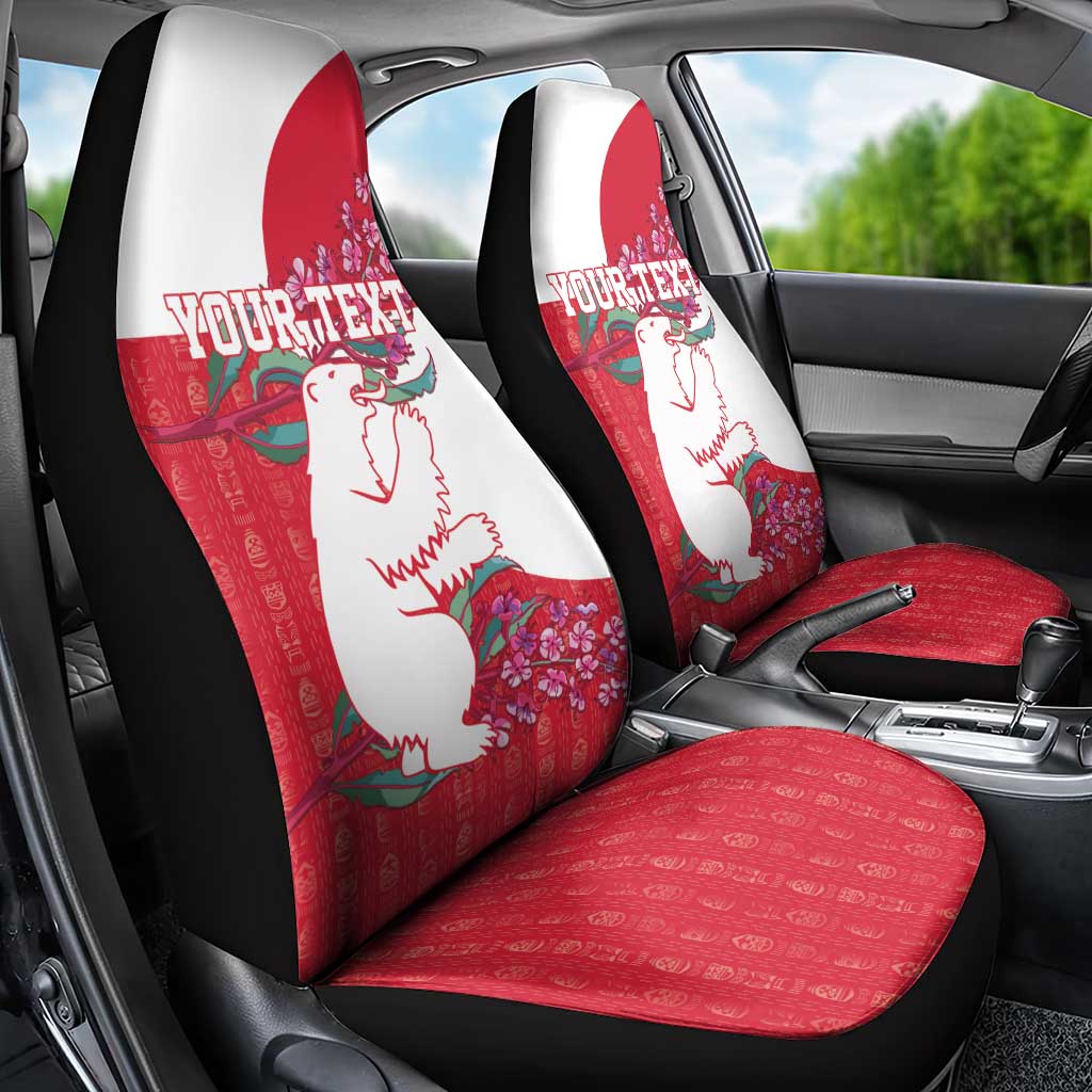 Greenland Flag Style Car Seat Cover Polar Pear