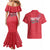 Greenland Flag Style Couples Matching Mermaid Dress and Hawaiian Shirt Polar Pear