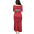 Greenland Flag Style Family Matching Puletasi and Hawaiian Shirt Polar Pear