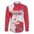 Greenland Flag Style Family Matching Short Sleeve Bodycon Dress and Hawaiian Shirt Polar Pear