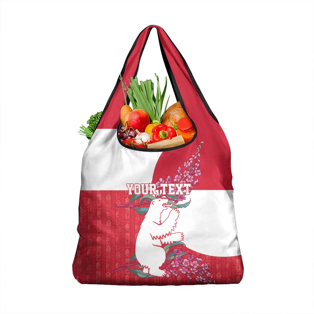 Greenland Flag Style Grocery Bag Polar Pear