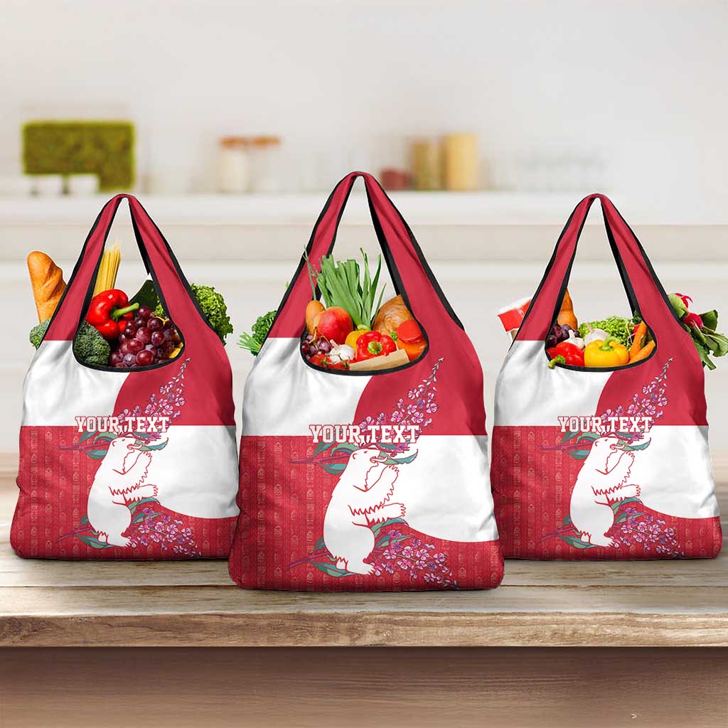 Greenland Flag Style Grocery Bag Polar Pear