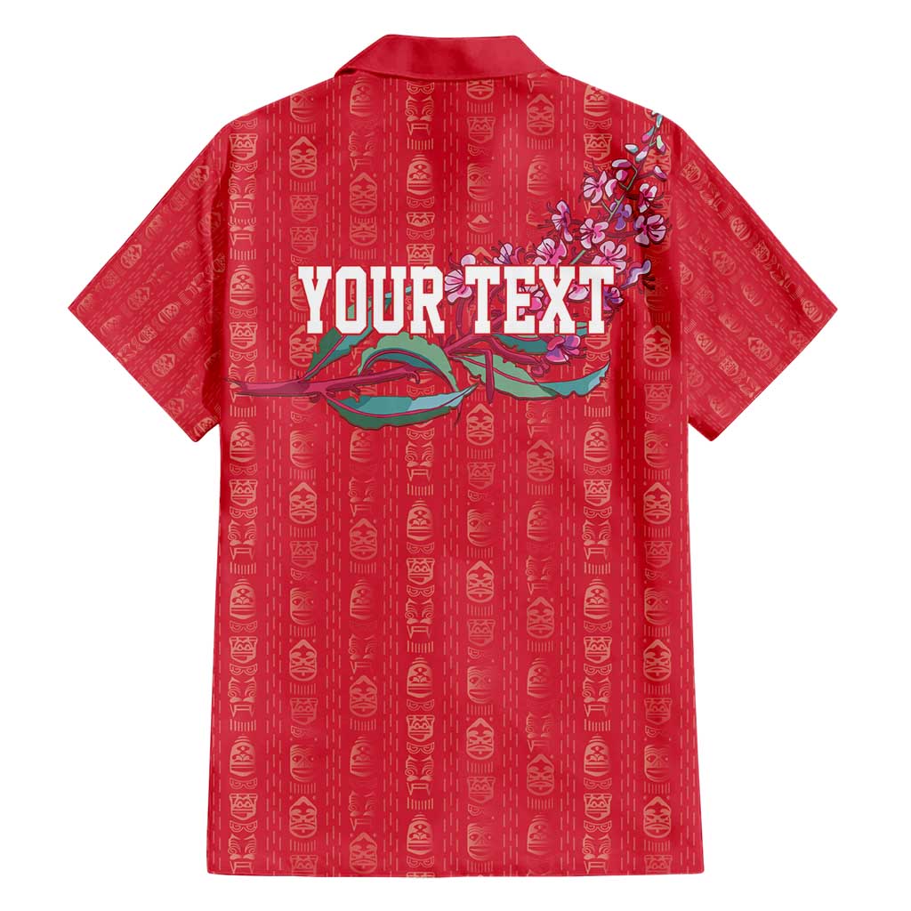 Greenland Flag Style Hawaiian Shirt Polar Pear