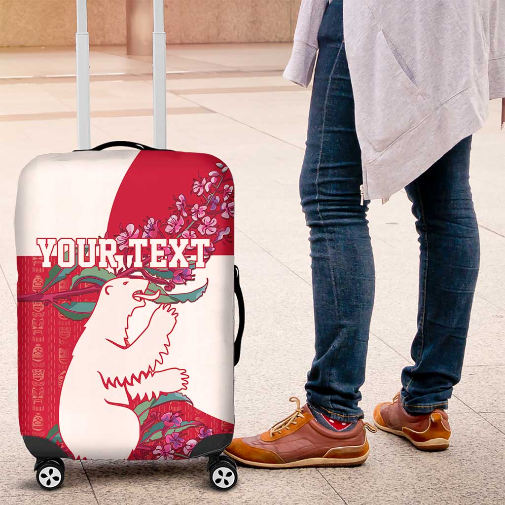 Greenland Flag Style Luggage Cover Polar Pear