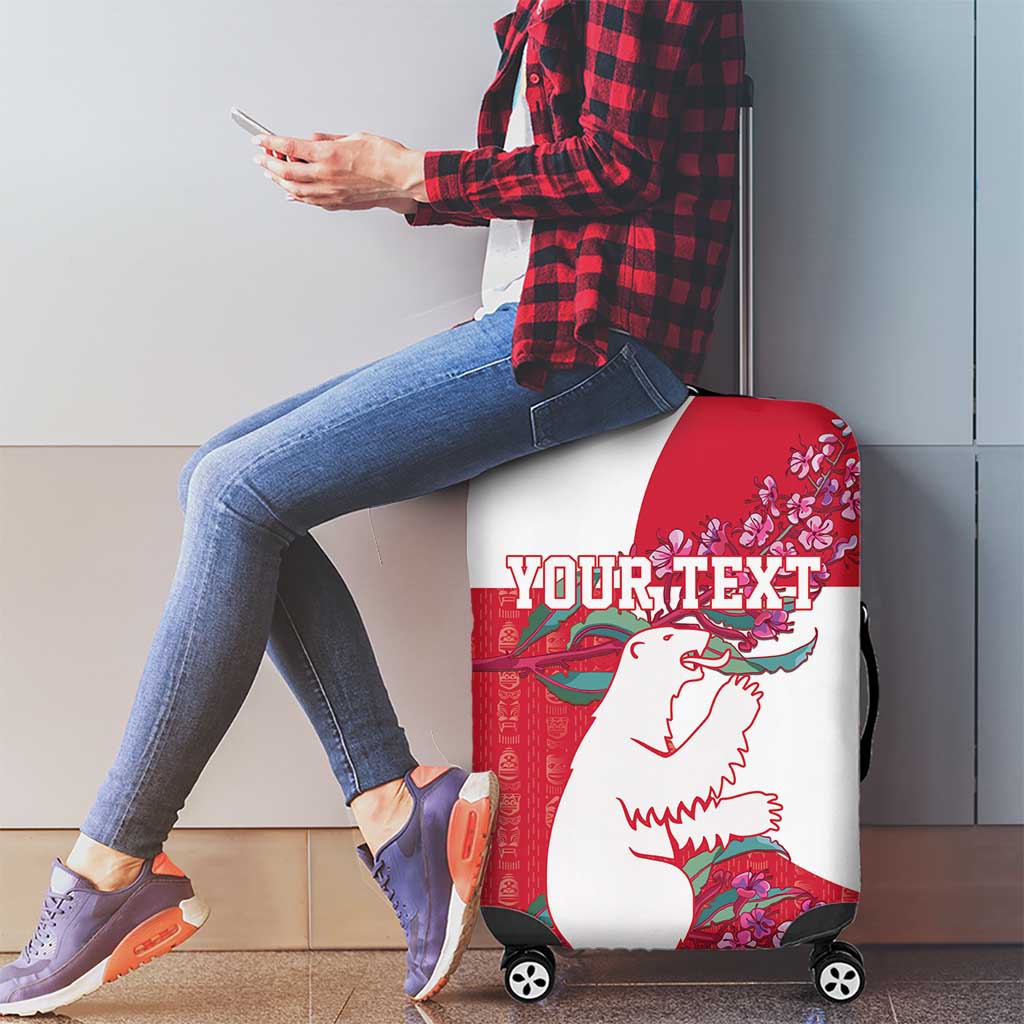 Greenland Flag Style Luggage Cover Polar Pear