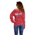 Greenland Flag Style Off Shoulder Sweater Polar Pear