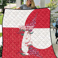 Greenland Flag Style Quilt Polar Pear