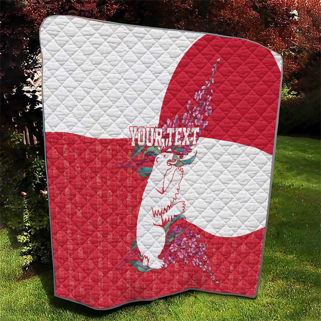 Greenland Flag Style Quilt Polar Pear