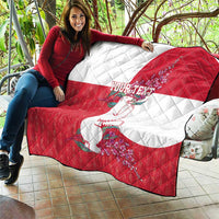 Greenland Flag Style Quilt Polar Pear