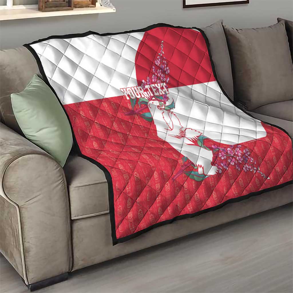Greenland Flag Style Quilt Polar Pear