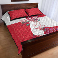 Greenland Flag Style Quilt Bed Set Polar Pear