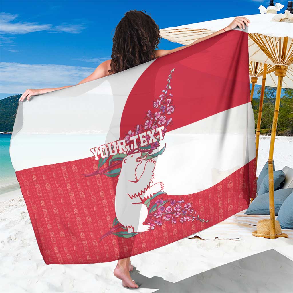 Greenland Flag Style Sarong Polar Pear