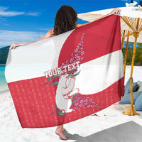 Greenland Flag Style Sarong Polar Pear