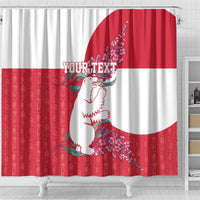 Greenland Flag Style Shower Curtain Polar Pear
