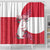 Greenland Flag Style Shower Curtain Polar Pear