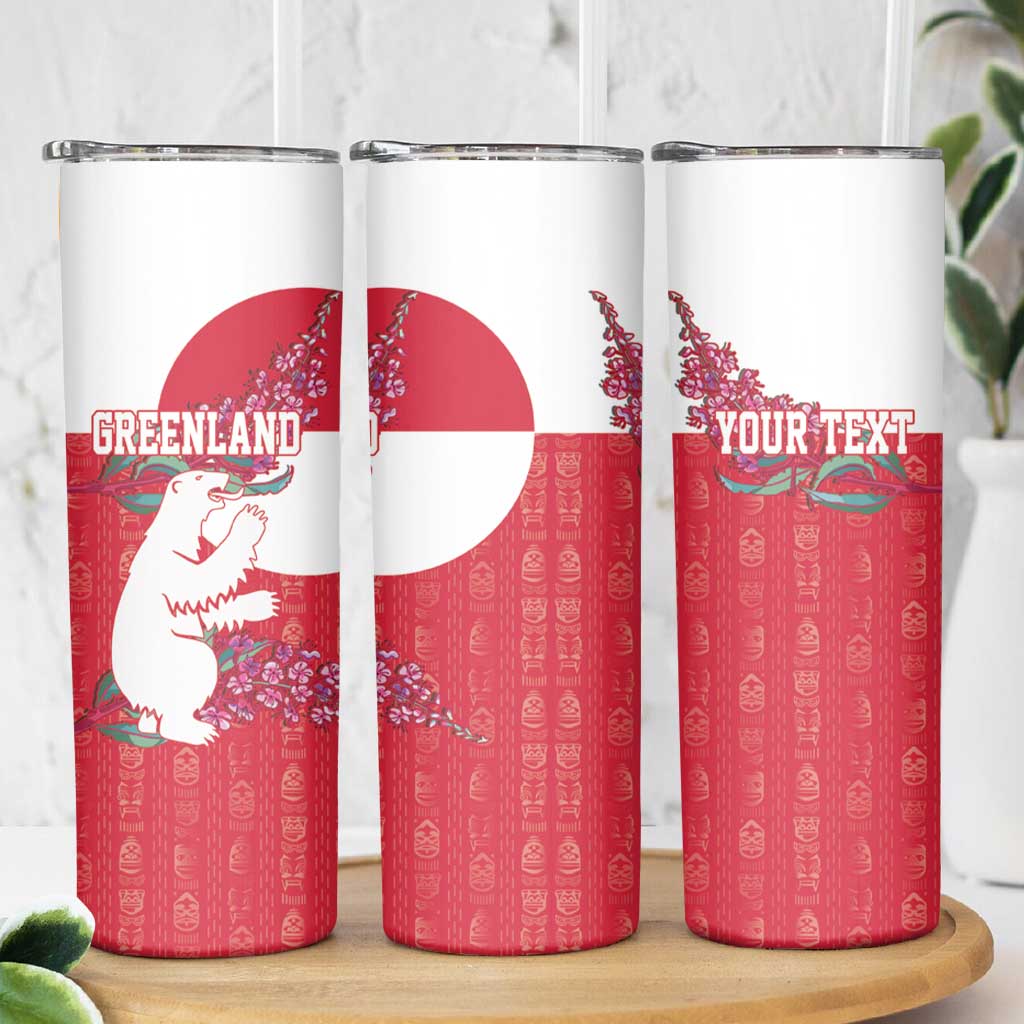 Greenland Flag Style Skinny Tumbler Polar Pear