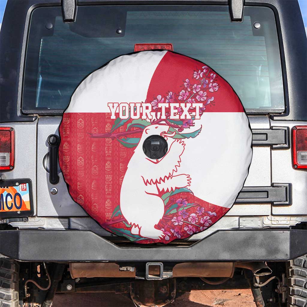 Greenland Flag Style Spare Tire Cover Polar Pear