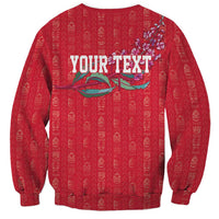 Greenland Flag Style Sweatshirt Polar Pear