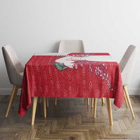 Greenland Flag Style Tablecloth Polar Pear