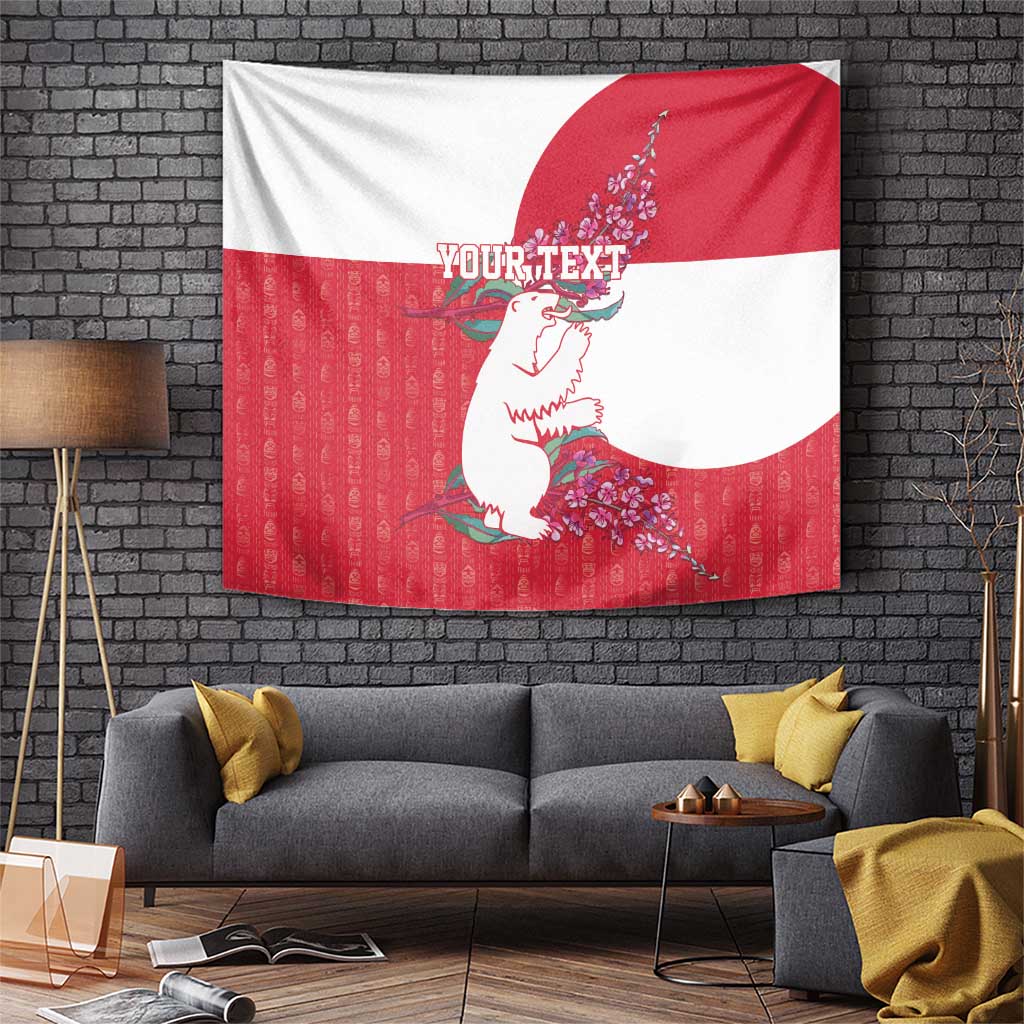 Greenland Flag Style Tapestry Polar Pear