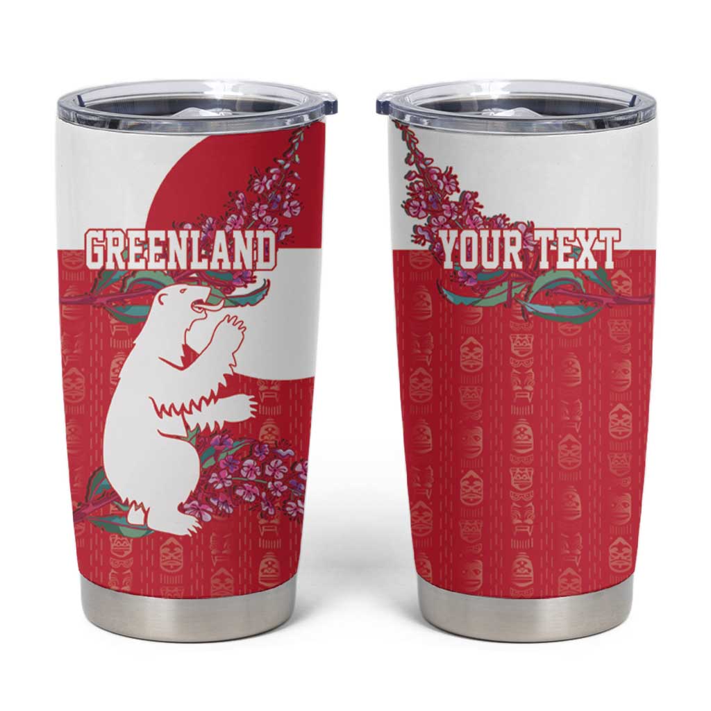 Greenland Flag Style Tumbler Cup Polar Pear
